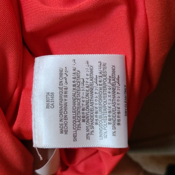 BCBG orange backless midi sz xxs - Picture 4 of 7